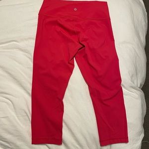 Lululemon women’s leggings, size 10, pink (watermelon color)